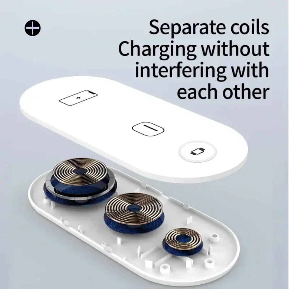 Wireless Charger Watch - Station de charge sans fil 3-en-1,