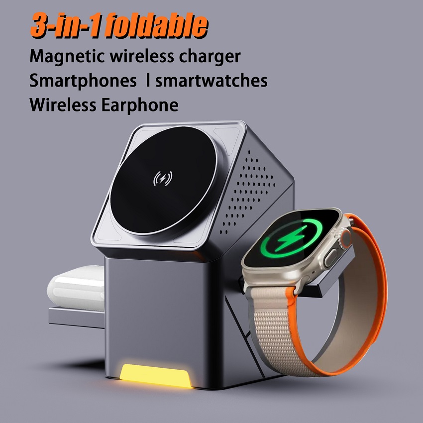 Wireless Charger Watch - Chargeur sans fil magnétique 3 en