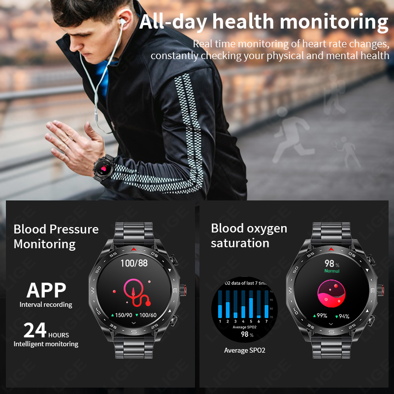 Montre connectée LIGE avec éco - Smartwatch Headset avis et prix