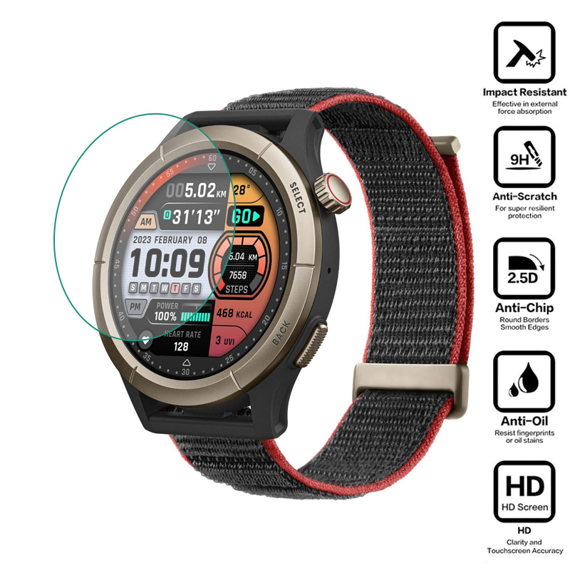 Film de protection en verre du - Amazfit Smartwatch Accessories avis et prix