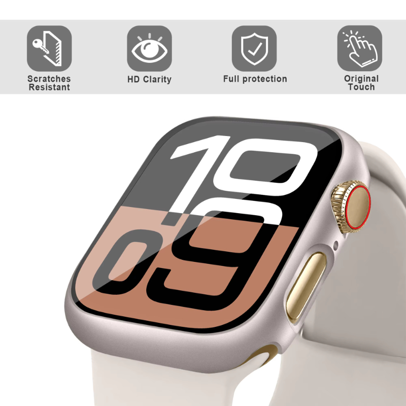 Verre + étui pour Apple Watch  - Smartwatch Band Accessories avis et prix