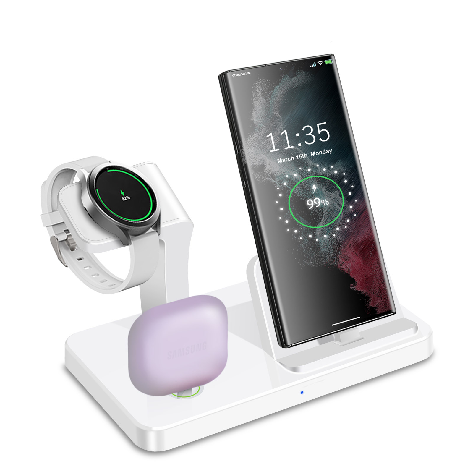Station de charge rapide 3-en- - Wireless Charger Watch avis et prix