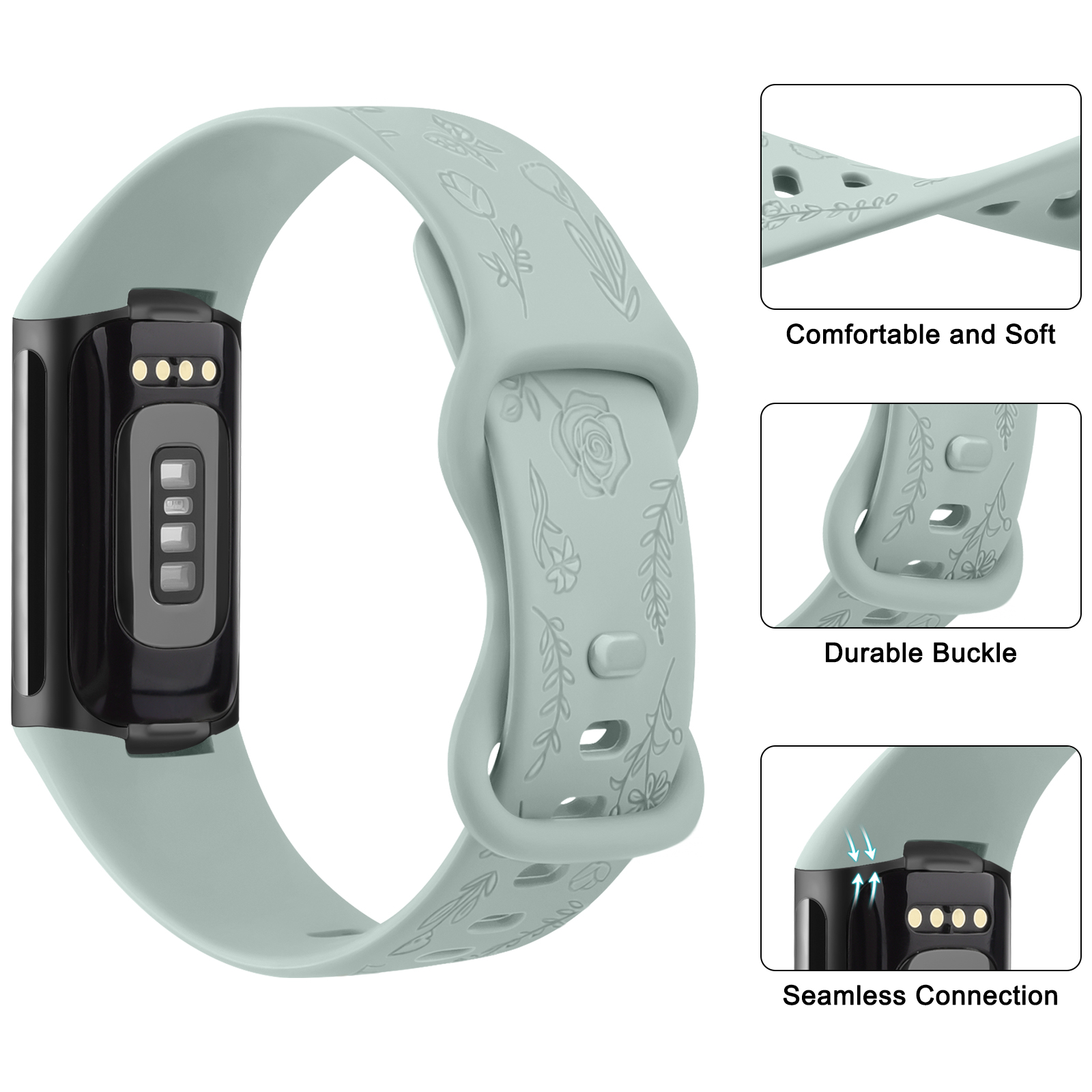 Bracelet de montre gravé de fl - Silicone Band Replacement avis et prix