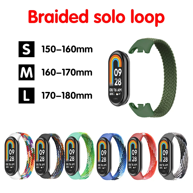 Bracelet pour Mi band 7 8 6 5  - Solo Loop Strap avis et prix